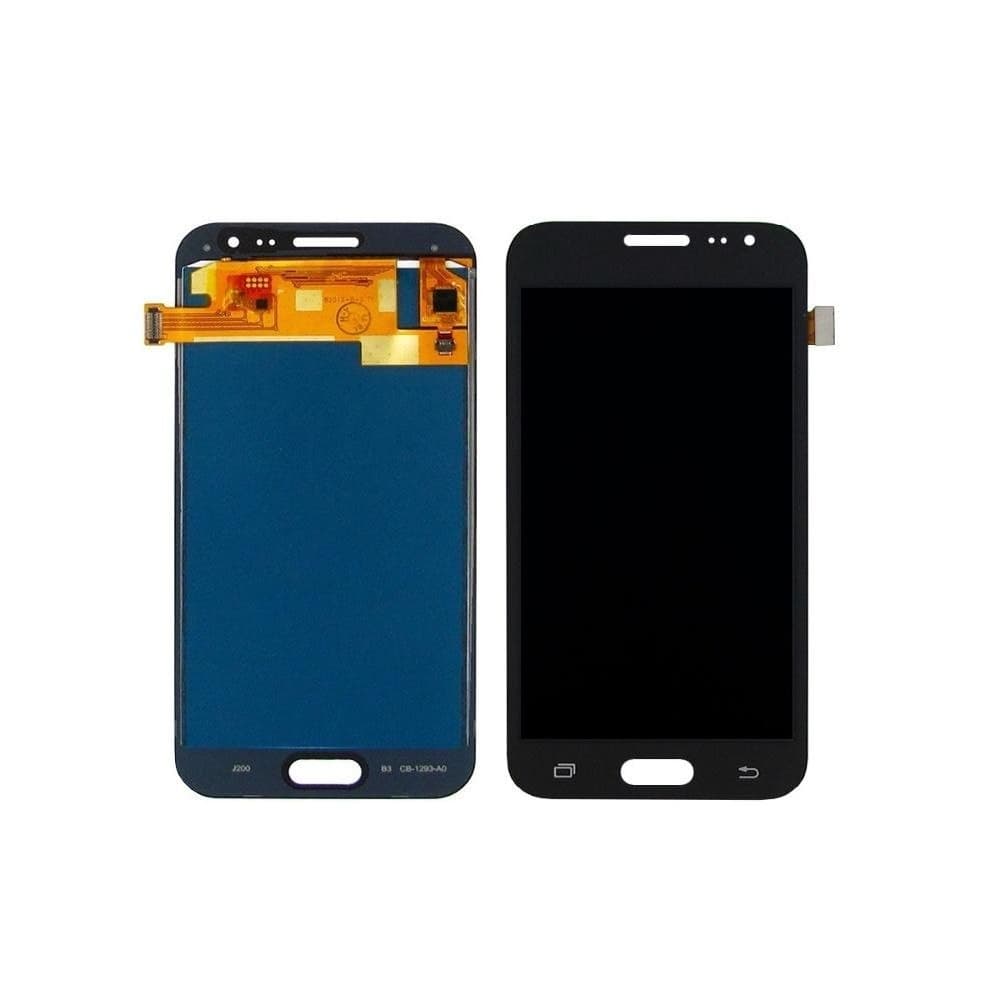 Дисплей Samsung SM-J200 Galaxy J2, черный | с тачскрином | High Copy, IPS | дисплейный модуль, экран, монитор