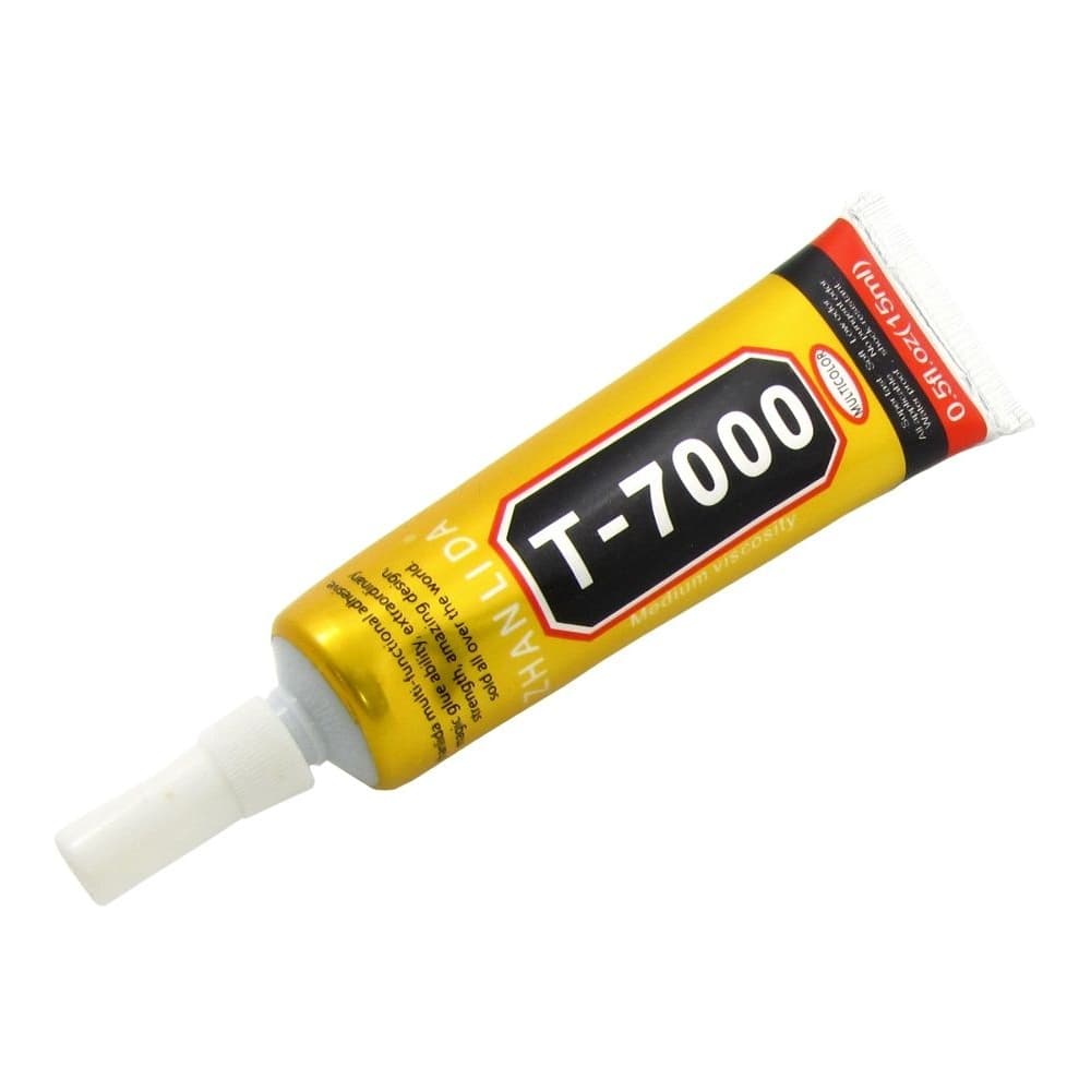 Клей-герметик T7000, оригинал, 15 мл, с дозатором, для приклеивания тачскрина, дисплея, черный | T-7000