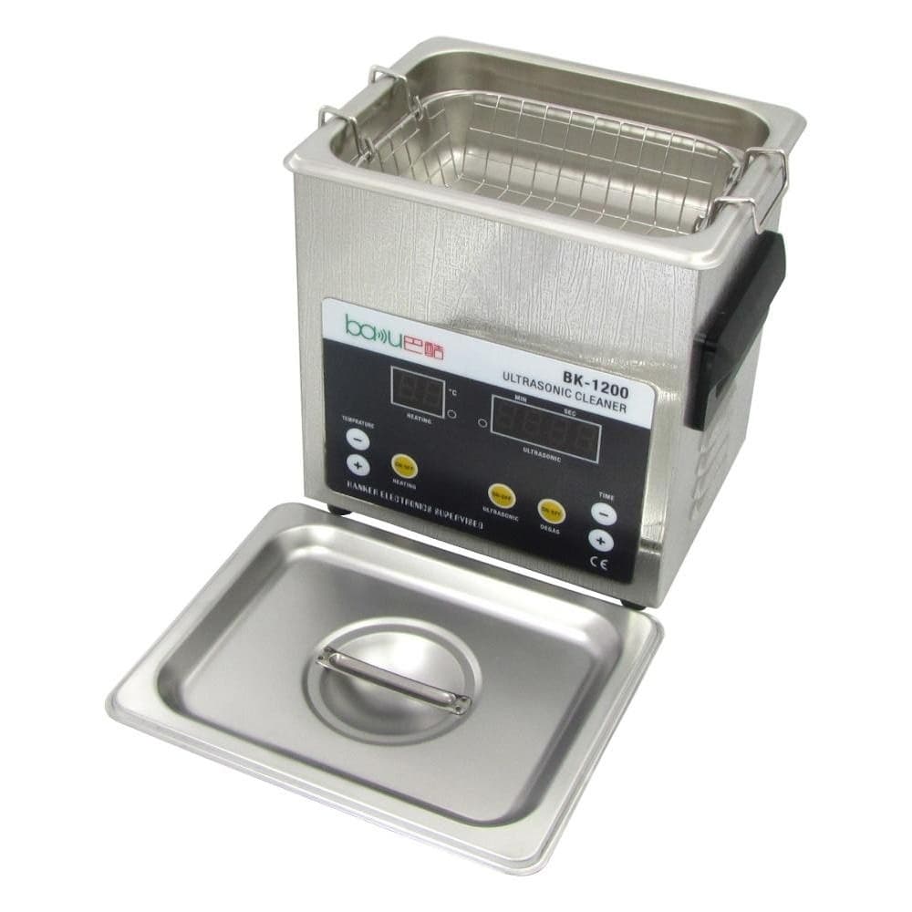 Ультразвуковая ванна Baku BK-1200, с функцией дегазации жидкости, 1.6 л, 60 Вт, 40 kHz, подогрев до 80 °C, таймер до 99 мин.
