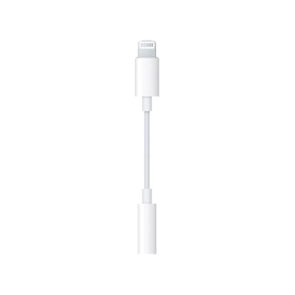 Переходник Apple Lightning - TRRS 3.5 (F), 10 см, белый (работает без блютуза)