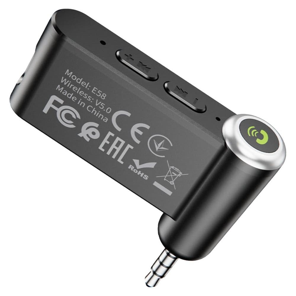 Автомобильный Bluetooth-адаптер Hoco E58, черный