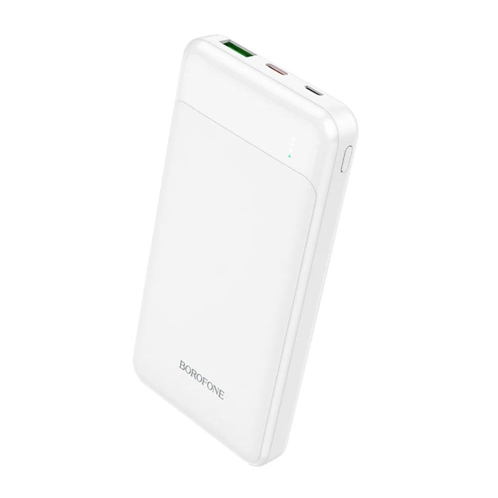 Power bank Borofone BJ19, 10000 mAh, Power Delivery (20 Вт), Quick Charge 3.0, белый
