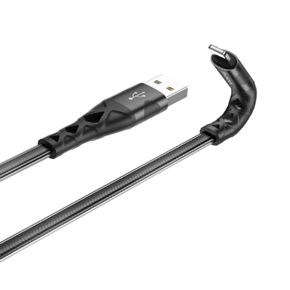 USB-кабель Hoco U105, Lightning, 2.4 А, 120 см, черный
