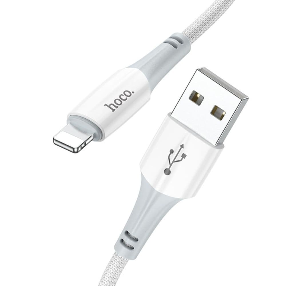 USB-кабель Hoco X70, Lightning, 2.4 А, 100 см, белый
