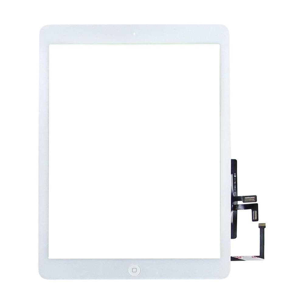 Тачскрин Apple iPad Air (iPad 5), A1474, A1475, A1476, A1484, белый, со шлейфом, с кнопкой HOME | Original (PRC) | сенсорное стекло, экран