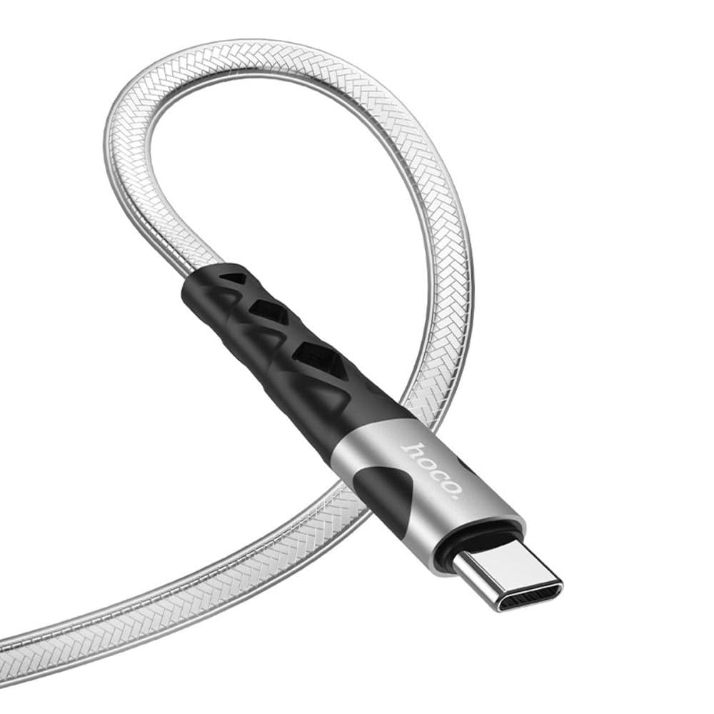 USB-кабель Hoco U105, Type-C, 3.0 А, 120 см, серебристый