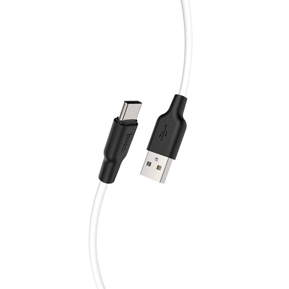USB-кабель Hoco X21 Plus, Type-C, 3.0 А, 100 см, белый
