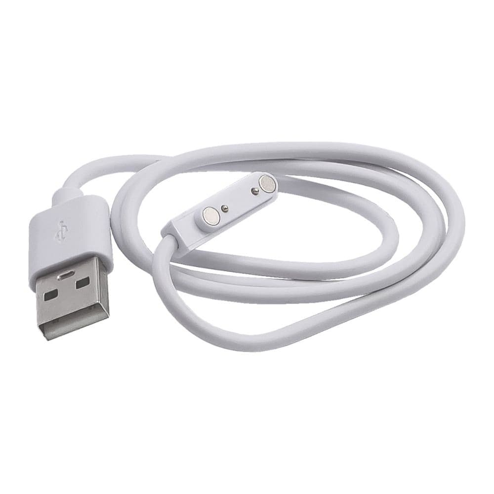 USB-кабель смарт-часов, магнитный, белый (2 pin)