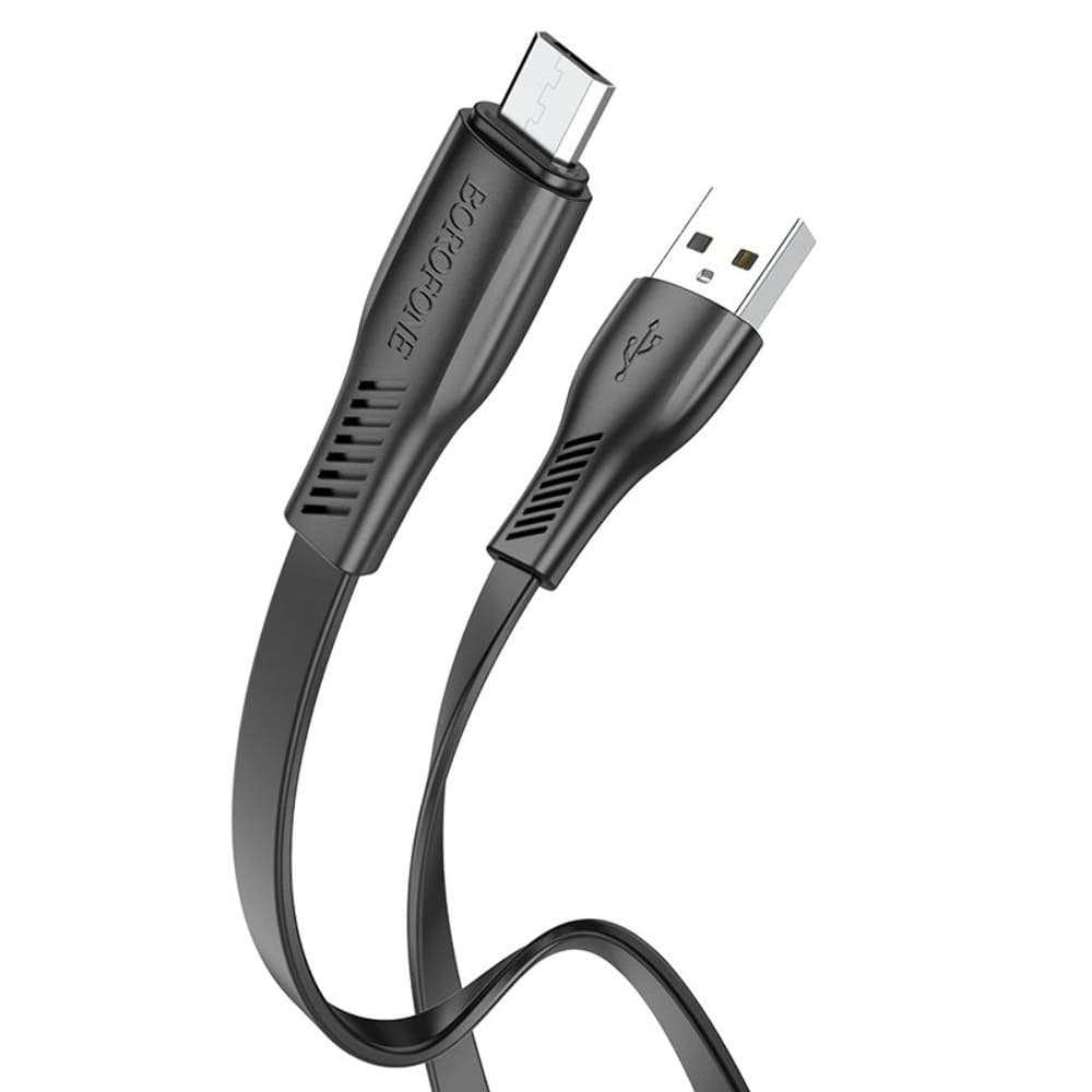 USB-кабель Borofone BX85, Micro-USB, 2.4 А, 100 см, черный