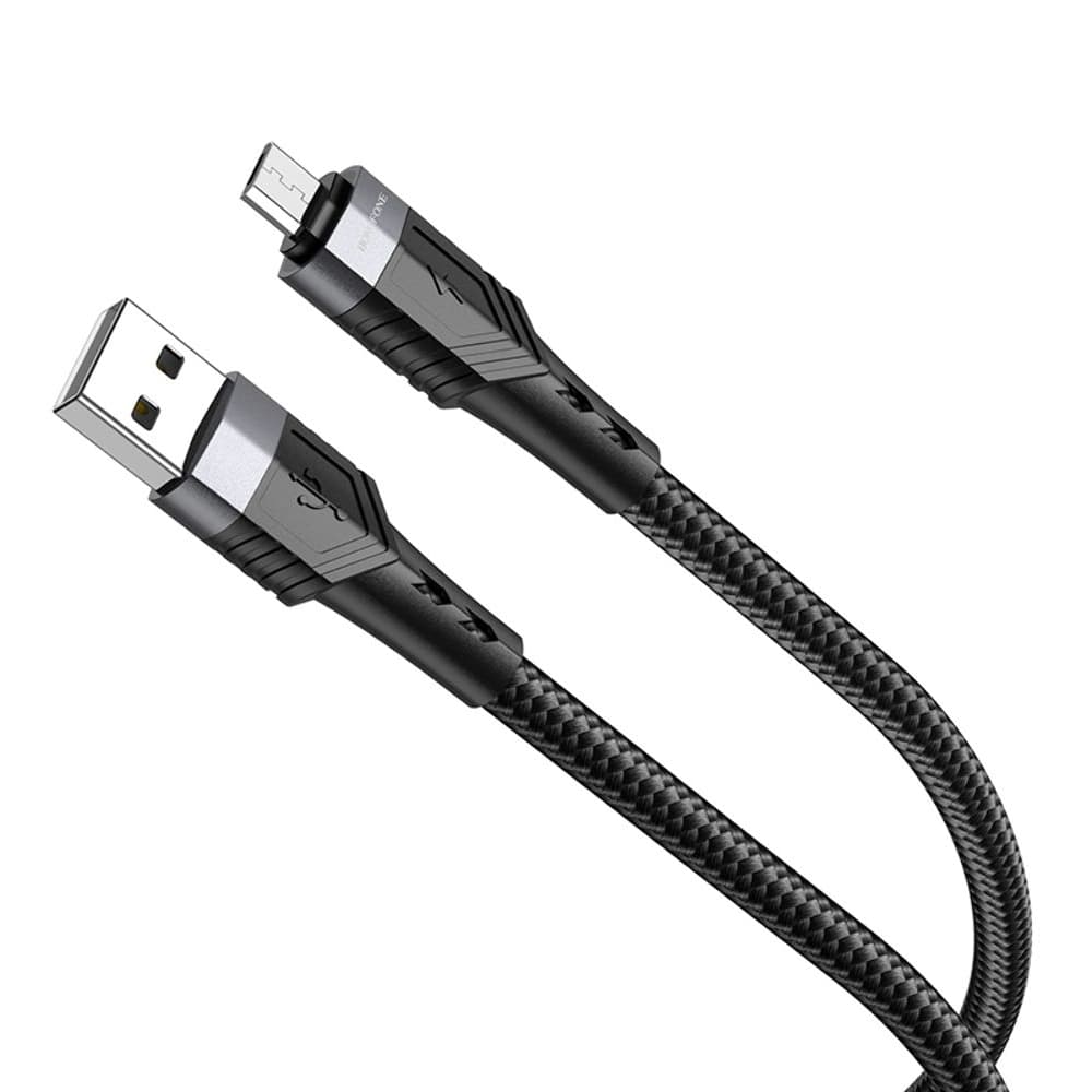 USB-кабель Borofone BU35, Micro-USB, 2.4 А, 120 см, черный