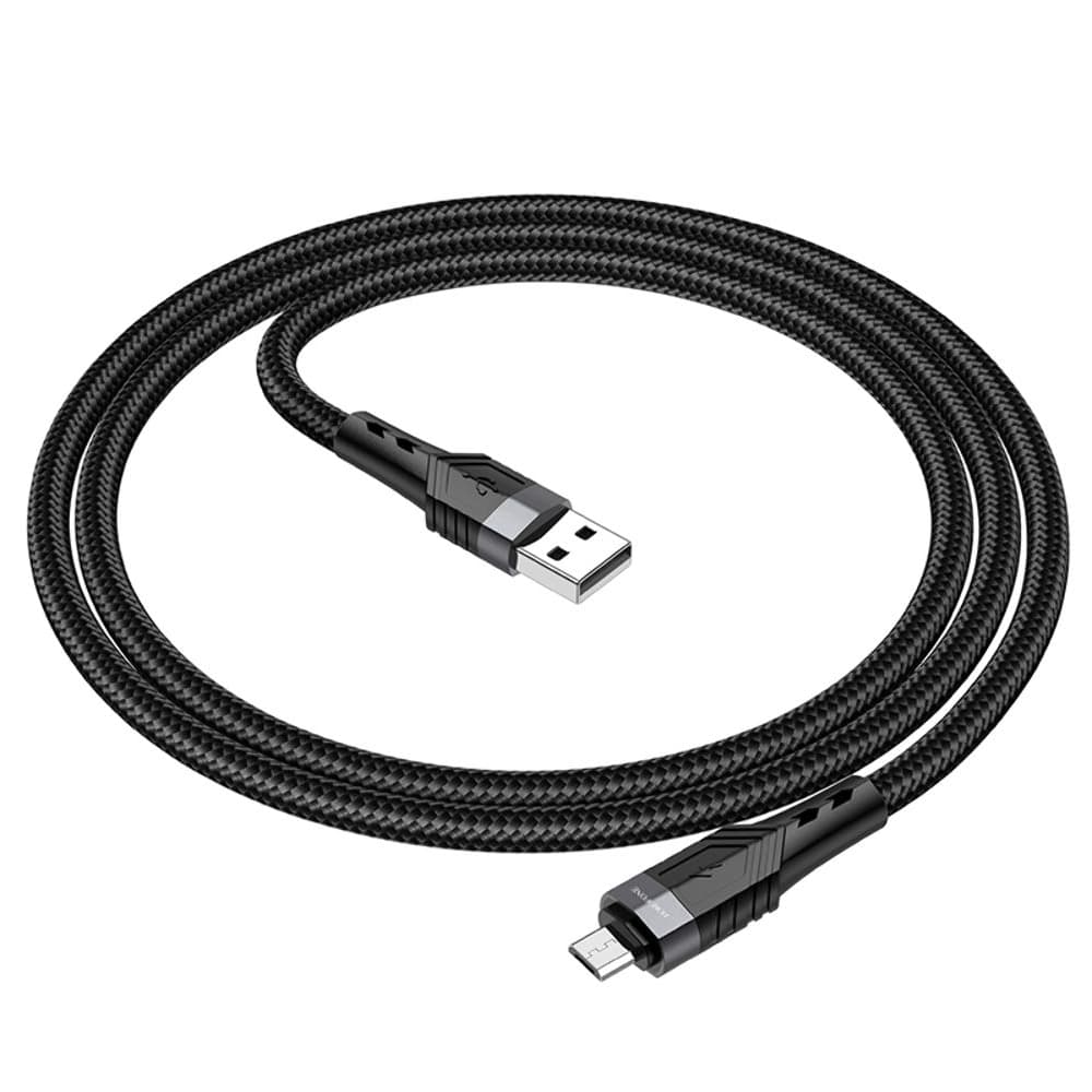 USB-кабель Borofone BU35, Micro-USB, 2.4 А, 120 см, черный