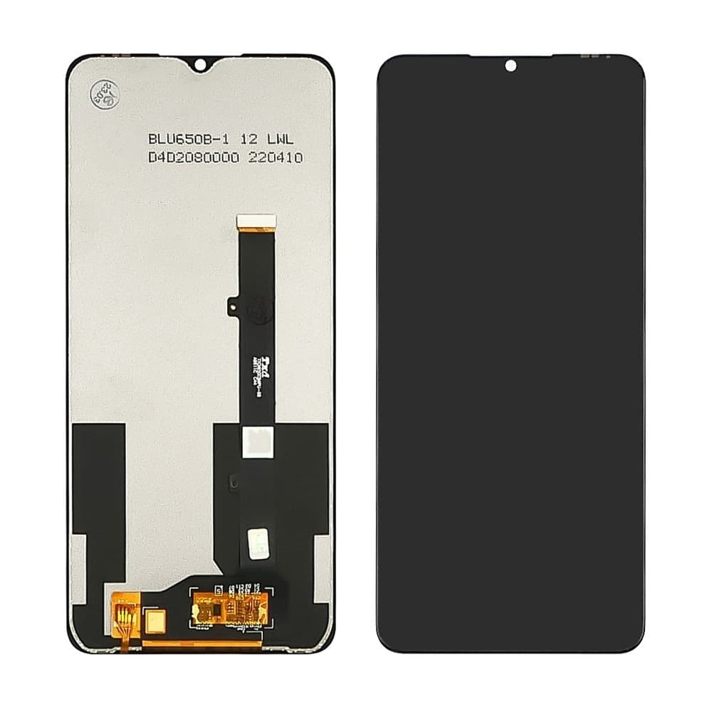 Дисплей ZTE Blade A52, черный | с тачскрином | Original (PRC) | дисплейный модуль, экран, монитор