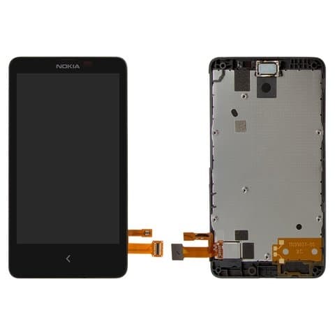 Дисплей Nokia X Dual Sim, RM-980, черный | с тачскрином | Original (PRC) | дисплейный модуль, экран