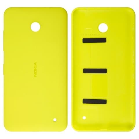 Задняя крышка Nokia Lumia 630 Dual Sim, Lumia 635, желтая, Original (PRC), с боковыми кнопками, Original (PRC) | корпус, панель аккумулятора, АКБ, батареи