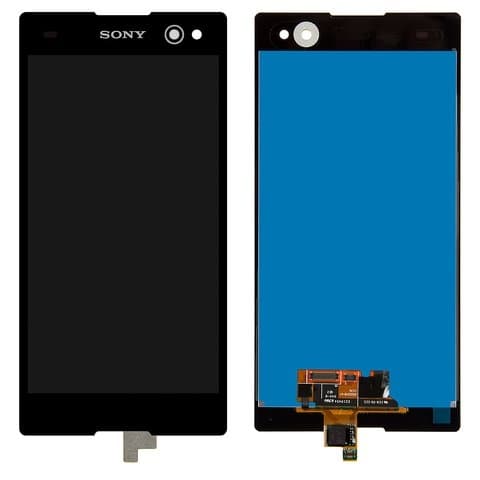 Дисплей Sony D2502 Xperia C3 Dual, D2533 Xperia C3 Dual, черный | с тачскрином | Original (PRC) | дисплейный модуль, экран