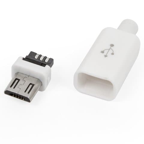 Коннектор micro-USB, 5 pin, разборный, 