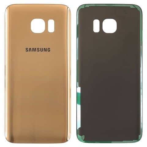 Задняя крышка Samsung SM-G935 Galaxy S7 EDGE, золотистая, Original (PRC) | корпус, панель аккумулятора, АКБ, батареи