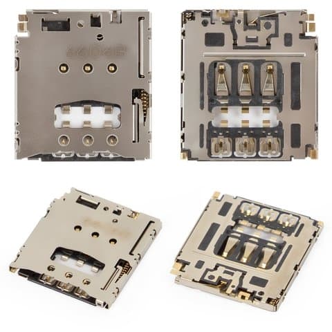Коннектор SIM-карты Motorola Moto G2, XT1062, XT1063, XT1064, XT1068, (гнездо, разъем, слот)