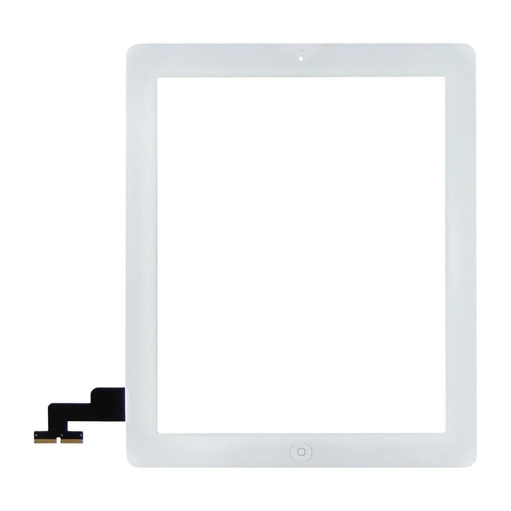 Тачскрин Apple iPad 2, A1395, A1396, A1397, белый, с кнопкой Home | Original (PRC) | сенсорное стекло, экран