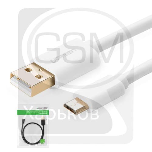USB-кабель UGREEN, Micro-USB, 100 см, белый