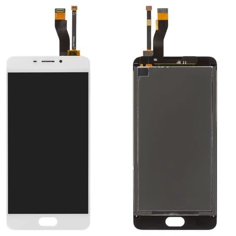 Дисплей Meizu M5 Note, M621H, M621Q, M621C, M621M, белый | с тачскрином | Original (PRC) | дисплейный модуль, экран