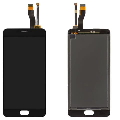 Дисплей Meizu M5 Note, M621H, M621Q, M621C, M621M, черный | с тачскрином | Original (PRC) | дисплейный модуль, экран