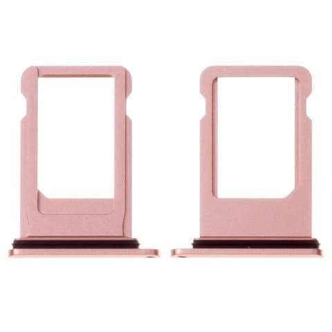 Держатель (лоток) SIM-карты Apple iPhone 8 Plus, розовый, Original (PRC)
