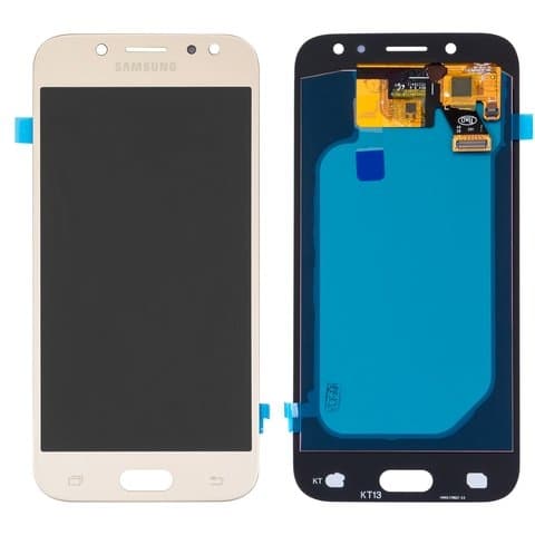 Дисплей Samsung SM-J530 Galaxy J5 (2017), золотистый | с тачскрином | High Copy, OLED | дисплейный модуль, экран