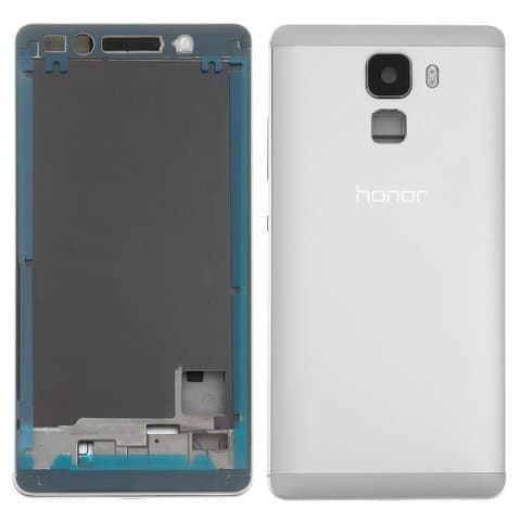 Корпус Huawei Honor 7, серебристый, белый, Original (PRC), (панель, панели)