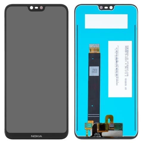 Дисплей Nokia 6.1 Plus, X6 (2018), черный | с тачскрином | Original (PRC) | дисплейный модуль, экран