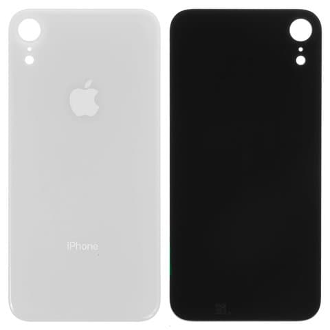 Задняя крышка Apple iPhone XR, белая, нужно снять стекло камеры, small hole, Original (PRC) | корпус, панель аккумулятора, АКБ, батареи