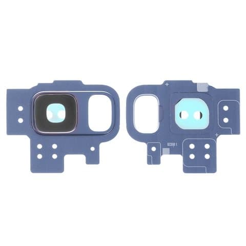 Стекло камеры Samsung SM-G960 Galaxy S9, синее, Coral Blue, с ободком корпуса, Original (PRC)