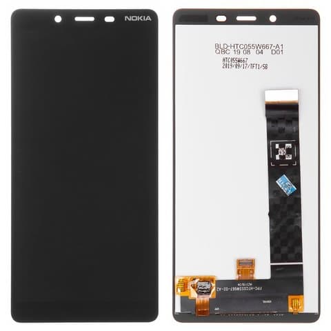 Дисплей Nokia 1 Plus, черный | с тачскрином | Original (PRC) | дисплейный модуль, экран