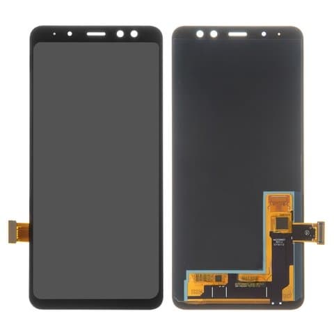 Дисплей Samsung SM-A530 Galaxy A8 (2018), черный | с тачскрином | High Copy, OLED | дисплейный модуль, экран