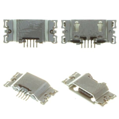 Коннектор зарядки Motorola Moto G5 Plus, XT1684, XT1685, XT1687, 5 pin, micro-USB, (гнездо, разъем, слот)