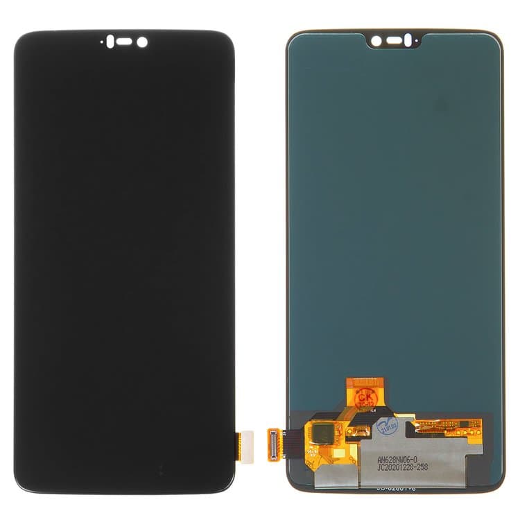Дисплей OnePlus 6, A6000, A6003, черный | с тачскрином | High Copy, OLED | дисплейный модуль, экран