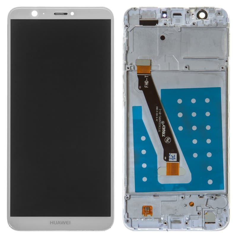 Дисплей Huawei Enjoy 7s, P Smart, FIG-L31, FIG-LX1, белый | с тачскрином | с передней панелью | High Copy | дисплейный модуль, экран