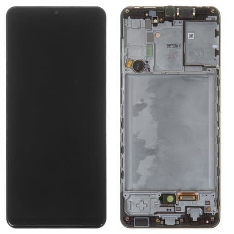 Дисплей Samsung SM-A315 Galaxy A31, черный | с тачскрином | с передней панелью | Original (Сервис-Центр), AMOLED, GH82-22761A, GH82-22905A, GH82-24455A | дисплейный модуль, экран