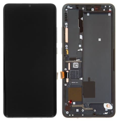 Дисплей Xiaomi Mi Note 10, M1910F4G, черный | с тачскрином | с передней панелью | Original (PRC), AMOLED | дисплейный модуль, экран