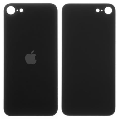Задняя крышка Apple iPhone SE 2020, черная, не нужно снимать стекло камеры, big hole, Original (PRC) | корпус, панель аккумулятора, АКБ, батареи