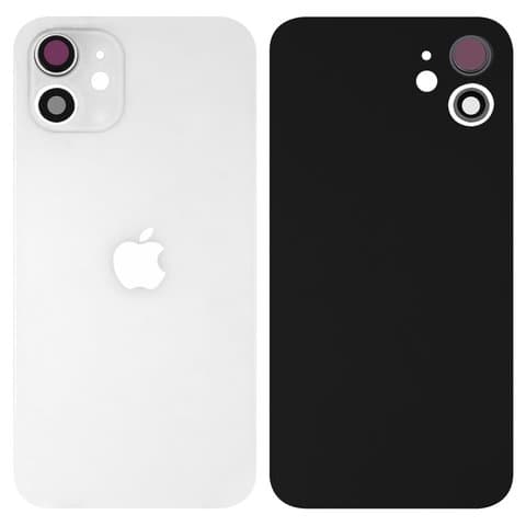 Задняя крышка Apple iPhone 12, белая, со стеклом камеры, Original (PRC) | корпус, панель аккумулятора, АКБ, батареи