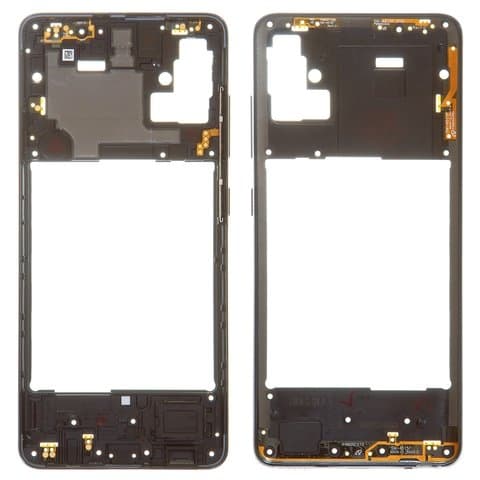 Средняя часть корпуса Samsung SM-A515 Galaxy A51, черная, Prism Crush Black, Original (PRC), (сердцевина, основа, станина, середина)