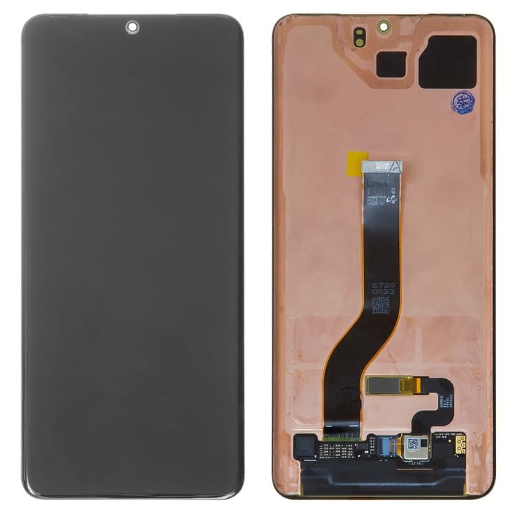 Дисплей Samsung SM-G985 Galaxy S20 Plus, SM-G986 Galaxy S20 Plus 5G, черный, Cosmic Black | с тачскрином | Original (реновация) | дисплейный модуль, экран, монитор