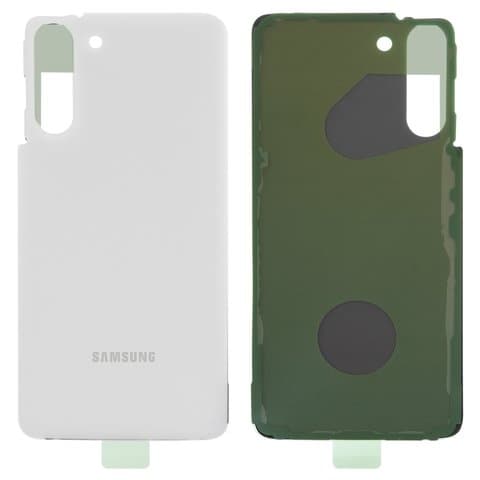 Задняя крышка Samsung SM-G991 Galaxy S21 5G, белая, Phantom White, Original (PRC) | корпус, панель аккумулятора, АКБ, батареи
