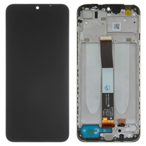Дисплей Xiaomi Redmi 9A, M2006C3LG, M2006C3LI, M2006C3LC, Redmi 9AT, M2006C3LVG, Redmi 9C, M2006C3MG, M2006C3MT, M2006C3MNG, черный | с тачскрином | с передней панелью | Original (реновация) | дисплейный модуль, экран