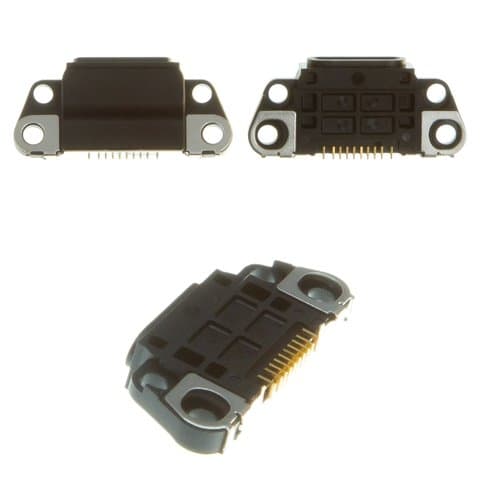 Коннектор зарядки Apple iPhone 8, iPhone 8 Plus, черный, Lightning, Original (PRC), (гнездо, разъем, слот)