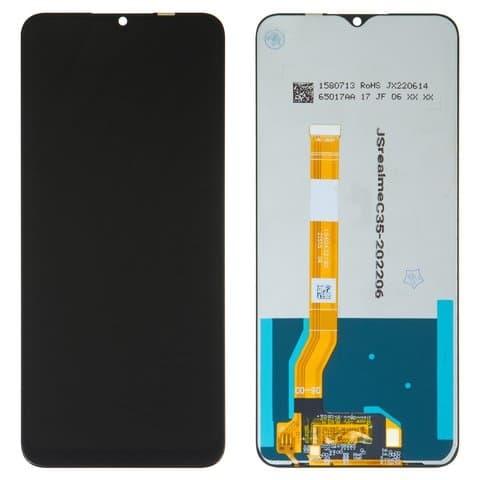 Дисплей Realme C35, RMX3511, черный | с тачскрином | Original (PRC) | дисплейный модуль, экран