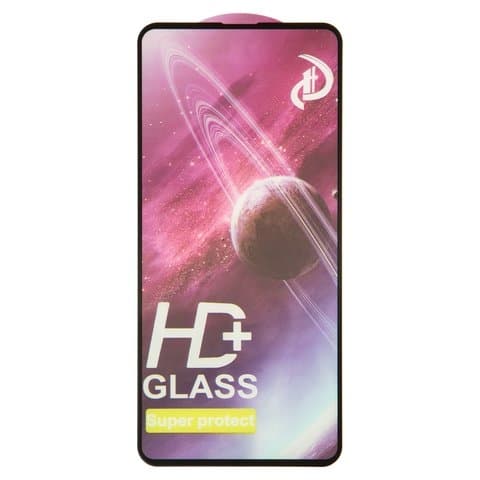 Закаленное защитное стекло Samsung SM-A536 Galaxy A53 5G, совместимо с чехлом, Full Glue (клей по всей площади стекла), черное, 
