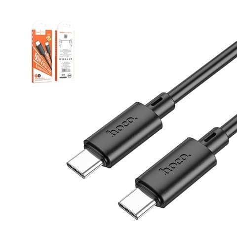 USB-кабель Hoco X88, Type-C на Type-C, 100 см, 60 Вт, поддерживает Mi Turbo Mode, черный