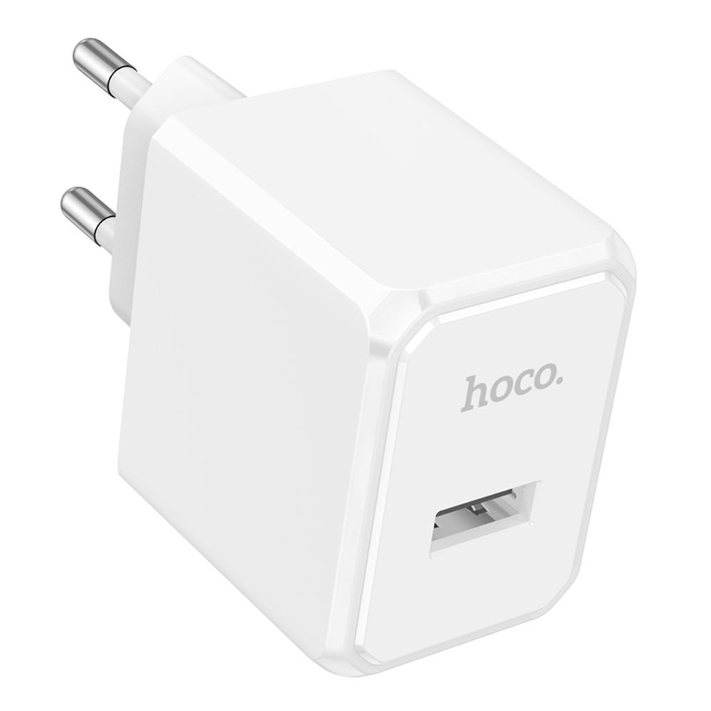Сетевое зарядное устройство Hoco CS11A, USB, белое
